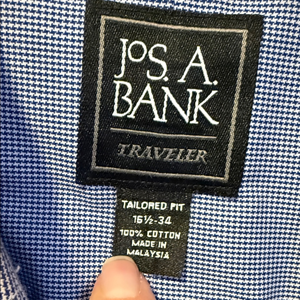 Jos. A. Bank Navy Traveler Shirt
